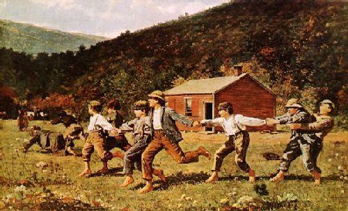 Winslow Homer Snap-the-Whip Sweden oil painting art
